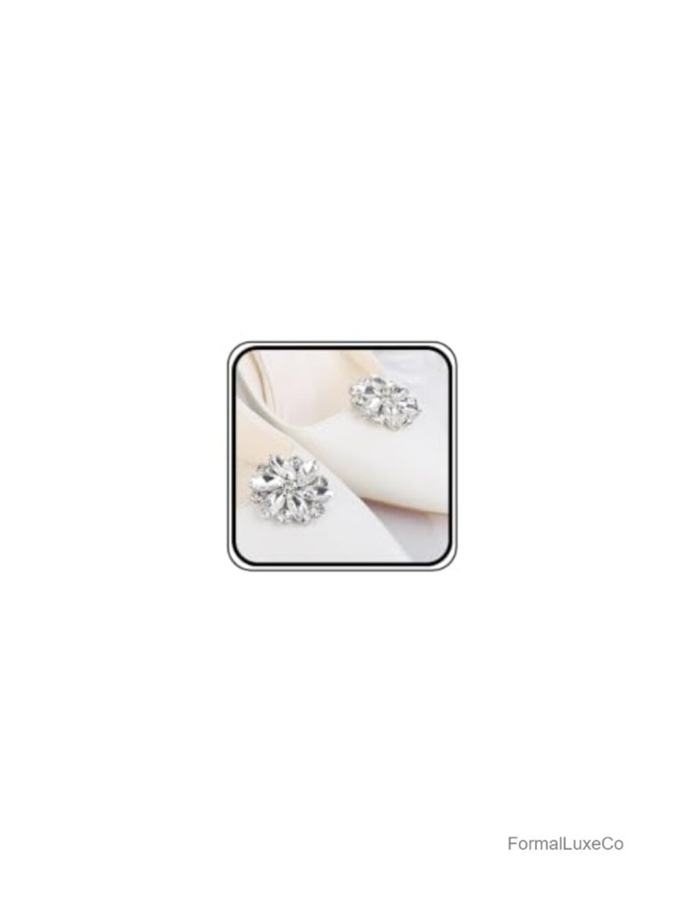 Rhinestone Flower Shoe Clips Crystal Shoe Buckles Decorative Charms for Heels
